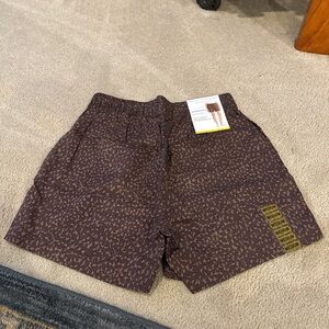 Sanctuary Brown Printed Pull-On Shorts